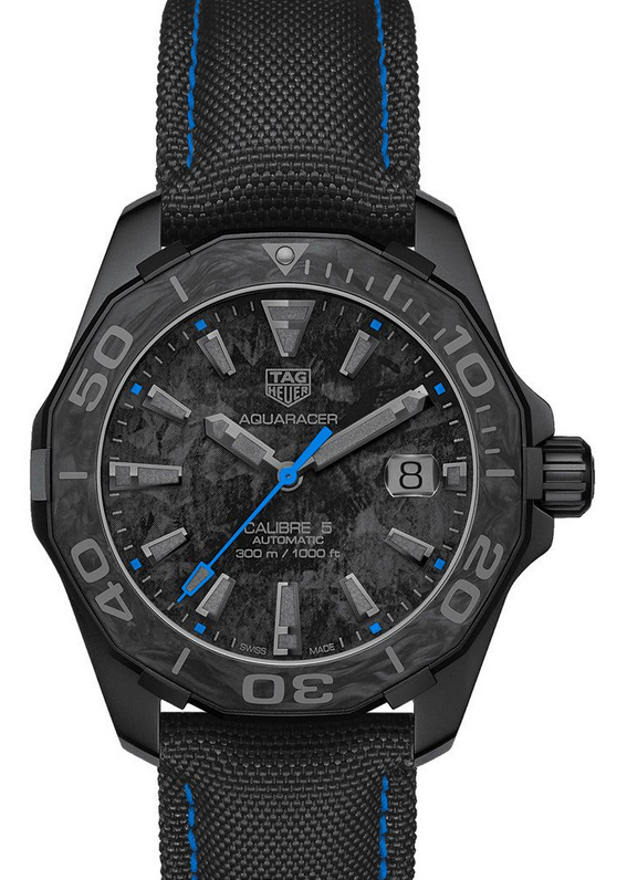 AAA Replica TAG Heuer Aquaracer Calibre 5 Carbon Special Edition Mens Watch WBD218C.FC6447